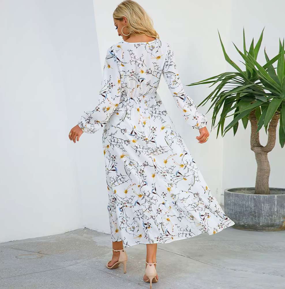 Robe Bohème Manches Longues